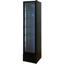 KBS Glastuerkuehlschrank 350 Liter mit Schloss, Flaschenkuehlschrank Umluft