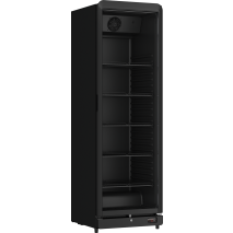 KBS Glastuerkuehlschrank 350 Liter mit Schloss, Flaschenkuehlschrank Umluft