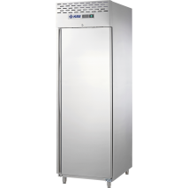 KBS Edelstahlkühlschrank KU 740, Edelstahl, Umluftkühlung, mit Beleuchtung, 60740