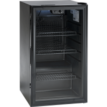 KBS Glastuerkuehlschrank 350 Liter mit Schloss, Flaschenkuehlschrank Umluft