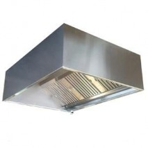 GastroStore Induktions-Wandhaube Typ A 2000 x 1100				