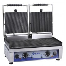 GastroStore Kontaktgrill oben gerillt unten glatt 3500 Watt 1