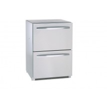 KBS Schubladenkühler UKS 140, silber, mit Umluftkühlung und LED-Beleuchtung, 60339