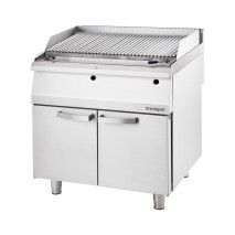 Stalgast Gas-Lavastein-Grill als Standgeraet, Serie 700 ND mit V-Rost, 800x700x850 mm