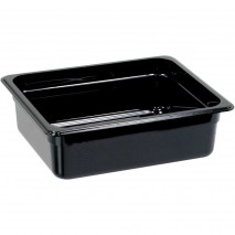 Stalgast Gastronormbehaelter, Polycarbonat, schwarz, GN 1-2 (100 mm)