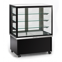 KBS Panorama Kuchenvitrine - Tortenvitrine Prisma 400TN-PG, silber 1