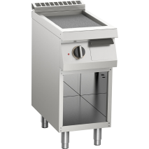  Elektro-Grillplatte gerillt aus Edelstahl 5,4kW 1 Heizzone offener Unterbau 10412419 -Auslaufmodell-