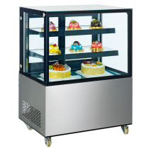 KBS Panorama Kuchenvitrine - Tortenvitrine Prisma 400TN-PG, silber 1
