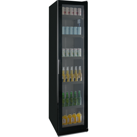 KBS Glastürkühlschrank 327 G Slim, schwarz, 302328