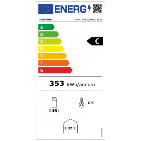 KBS Glastürkühlschrank FKUv 1663, Edelstahl, mit Umluftkühlung und LED-Beleuchtung, 40511663