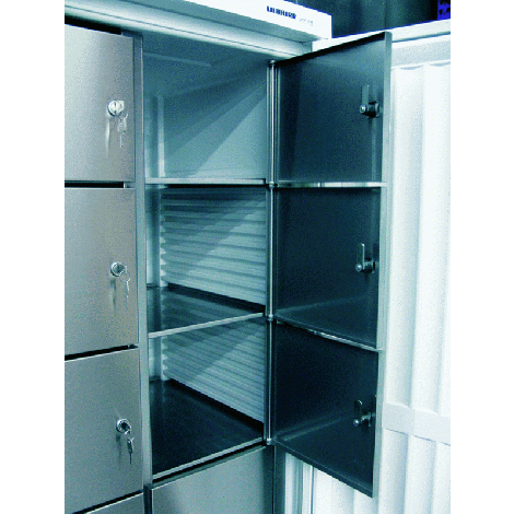 KBS Gemeinschaftskühlschrank 8 Fächer HZS 37-8, weiss, mit Umluftkühlung, 4053708