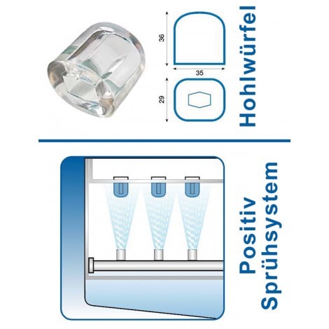 NORDCAP - Eiswürfelbereiter SDH 18 L - Hohlwürfel