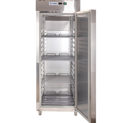 KBS Edelstahlkühlschrank TKU 740, Edelstahl, Umluftkühlung, mit Beleuchtung, 60750