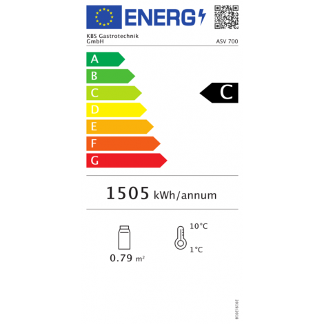 KBS Aufsatzkühlvitrine ASV 700, silber und schwarz, mit Umluftkühlung und LED-Beleuchtung, 9150170