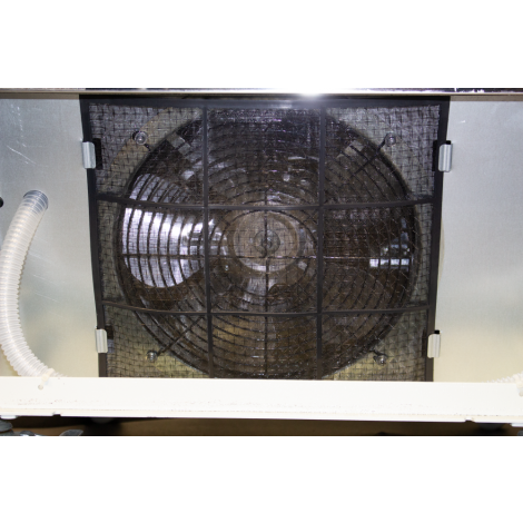 KBS Impuls Wandkühlregal Alvin 2, silber und schwarz, mit Umluftkühlung und LED-Beleuchtung, 9150226
