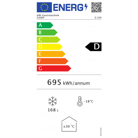 KBS Eiscreme-Tiefkühltruhe D 200 - 200l mit Glasdeckel u. Rollen 921022