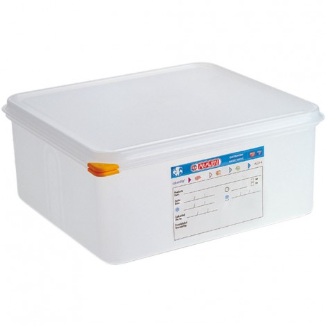 ARAVEN Gastronormbehälter mit Deckel, Polypropylen, GN 2/3 (200 mm)