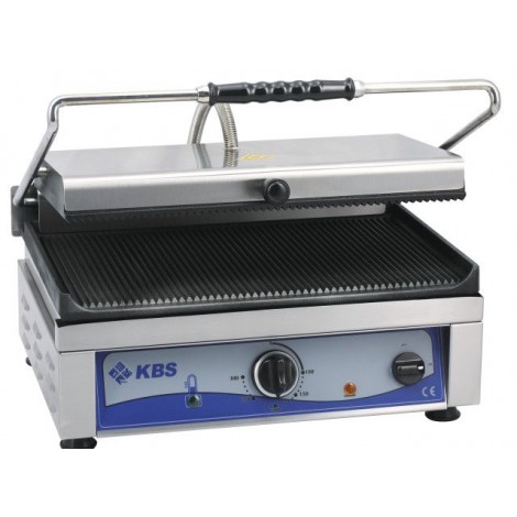 KBS Kontaktgrill Grillfläche 45x27 cm oben & unten gerillt, 1092.7021