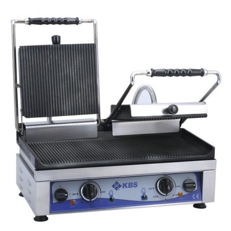 KBS Kontaktgrill Grillfläche 52x24cm oben & unten gerillt 2 Temperaturzonen, 1092.7023