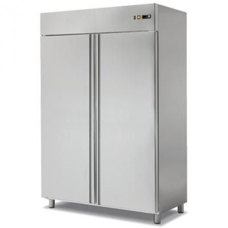 Edelstahlkühlschrank 1300 Liter 2 Türen GN 2/1 Umluft