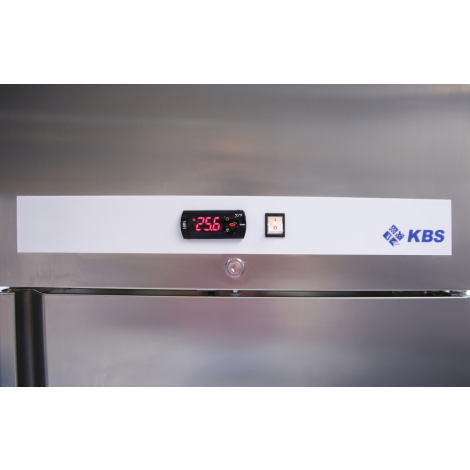 KBS Edelstahlkühlschrank Ready KU 707 GN 2/1, Edelstahl, linksanschlag mit Umluftkühlung und ohne Beleuchtung, 60421012 