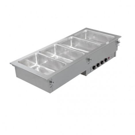 KBS Einbau Bain Marie 2x GN 1/1 mit getrennt regelbaren Becken, 7051.0025