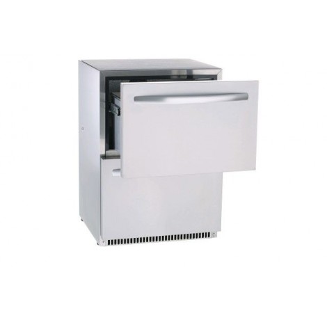 KBS Schubladenkühler UKS 140, silber, mit Umluftkühlung und LED-Beleuchtung, 60339