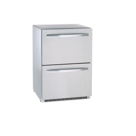 KBS Schubladenkühler UKS 140, silber, mit Umluftkühlung und LED-Beleuchtung, 60339