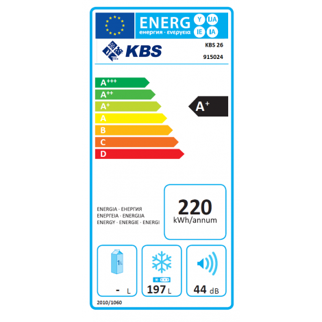 Tiefkühltruhe  KBS 26, weiss, mit Stiller Kühlung und Beleuchtung, 915024 -Auslaufmodell-