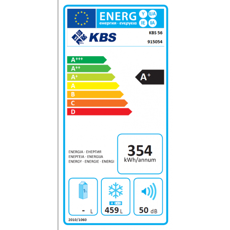 GastroStore Tiefkühltruhe  KBS 56, weiss, mit Stiller Kühlung und Beleuchtung, 915054