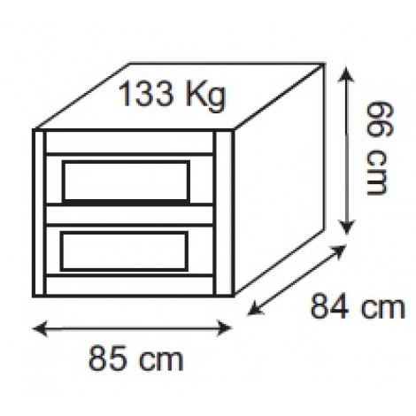 Pizzaofen Moretti Forni IDECK D 60.60 Digital, 8 Pizzen, 30 cm Durchmesser