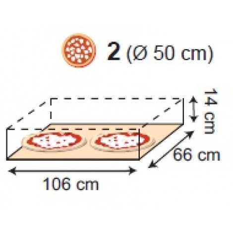 Pizzaofen Moretti Forni IDECK M 65.105 Digital, 6 Pizzen, 30 cm Durchmesser