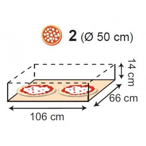 Pizzaofen Moretti Forni IDECK PM 105.65, 6 Pizzen, 30 cm Durchmesser