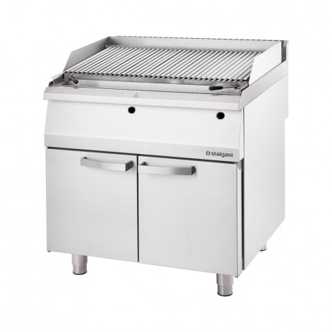 Gas-Lavastein-Grill als Standgerät, Serie 700 ND mit V-Rost