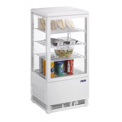 Mini-Umluftkühlvitrine SC70 white