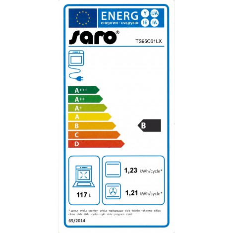 Saro Gasherd mit 5 Brennern und Elektrobackofen