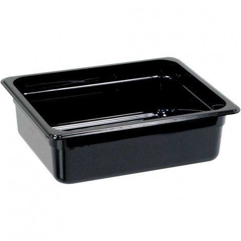 Gastronormbehälter, Polycarbonat, schwarz, GN 1/2 (100 mm)