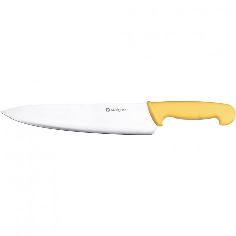 Stalgast Kochmesser, HACCP, Griff gelb, Edelstahlklinge 25 cm