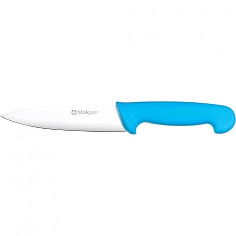 Stalgast Küchenmesser, HACCP, Griff blau, Edelstahlklinge 16 cm