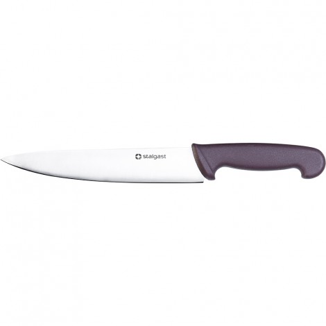 Stalgast Küchenmesser, HACCP, Griff braun, Edelstahlklinge 22 cm