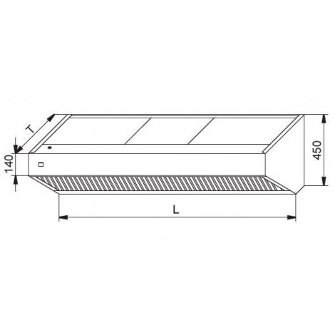 Wandhaube Typ A 1000 x 700