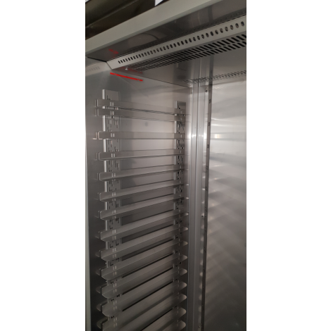 KBS Bäckerei Kühlschrank für Bäckerbleche 600 x 400 mm mm Türanschlag links BKU 614 L, Edelstahl, Umluftkühlung, 110616 -Auslaufmodell-