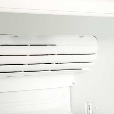 KBS Glastürkühlschrank FLK 365, weiss, mit Umluftkühlung und LED-Beleuchtung, 9190025