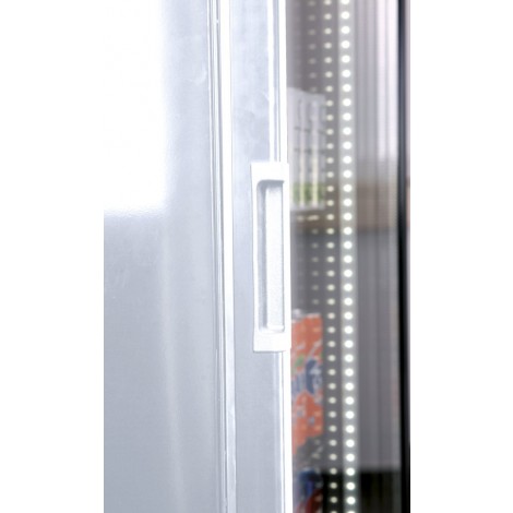 KBS Glastürkühlschrank FLK 365, weiss, mit Umluftkühlung und LED-Beleuchtung, 9190025