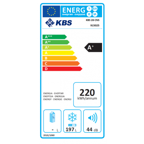 KBS Tiefkühltruhe Edelstahldeckel KBS 26 CNS, weiss, mit Stiller Kühlung und Beleuchtung, 915025