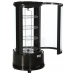 KBS Aufsatz-Kühlvitrine Rondo mit 4 Etagen, schwarz, mit Umluftkühlung und LED-Beleuchtung, 9150311