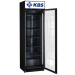 KBS Glastürkühlschrank FLK 365, schwarz, mit Umluftkühlung und LED-Beleuchtung, 9190026