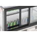 KBS Aufsatz-Kühlvitrine mit 2 Etagen, silber und schwarz, mit Umluftkühlung und LED-Beleuchtung, 9150168